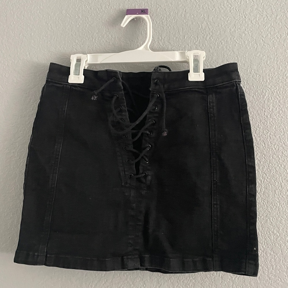 Urban Outfitters Black Denim Skirt